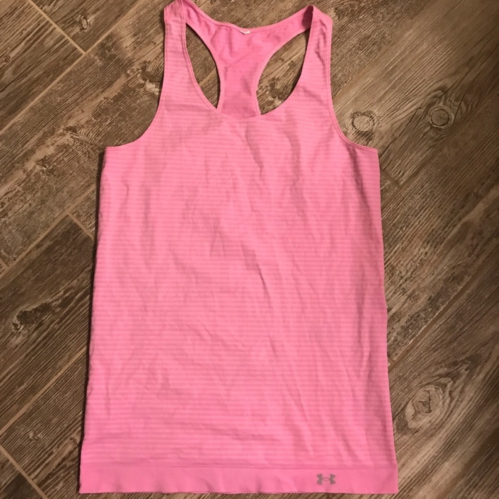 Under Armour Pink Womens Seamless Workout Tank Top